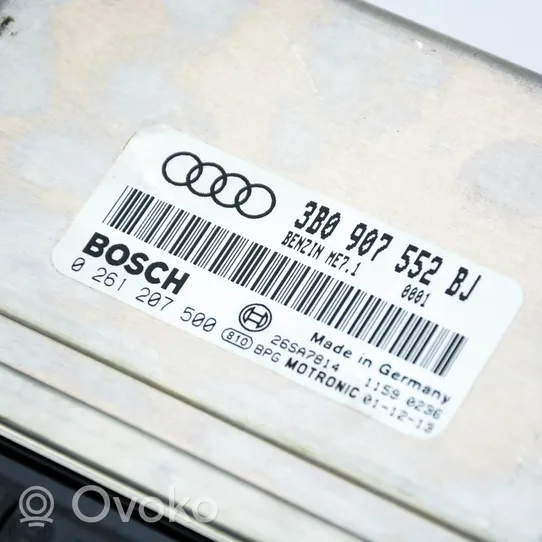 Audi A6 S6 C5 4B Unité de commande, module ECU de moteur 3B0907552BJ