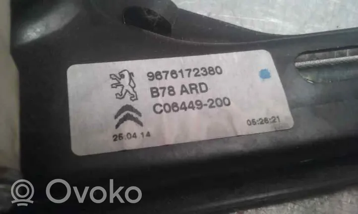 Citroen C4 Grand Picasso Elektryczny podnośnik szyby drzwi tylnych 9675288180