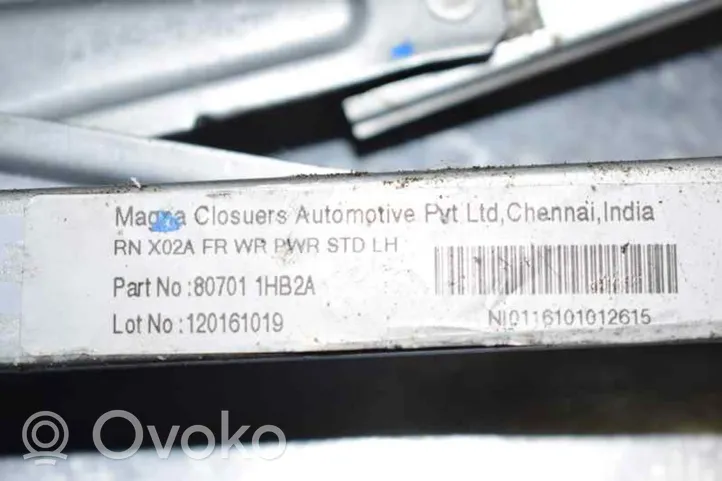 Nissan Micra Priekšpusē elektriskā loga pacelšanas mehānisma komplekts 827311HB1A