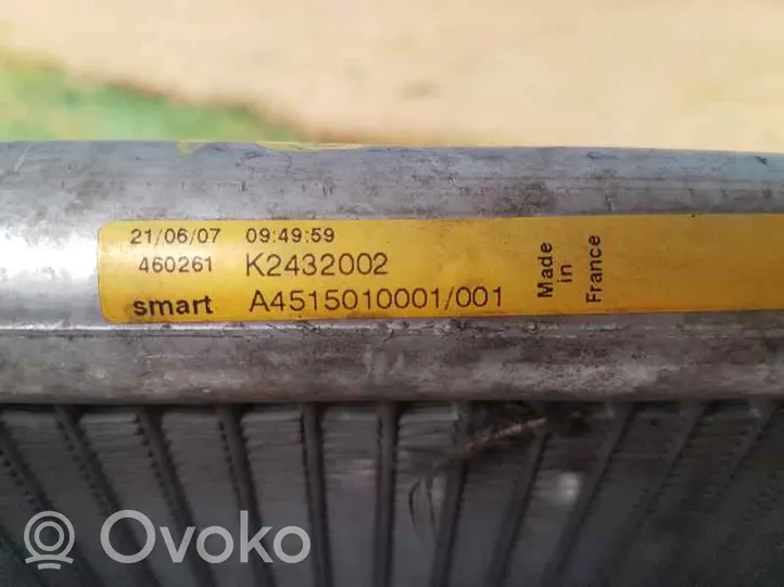 Smart ForTwo II Jäähdyttimen lauhdutin A4515010001