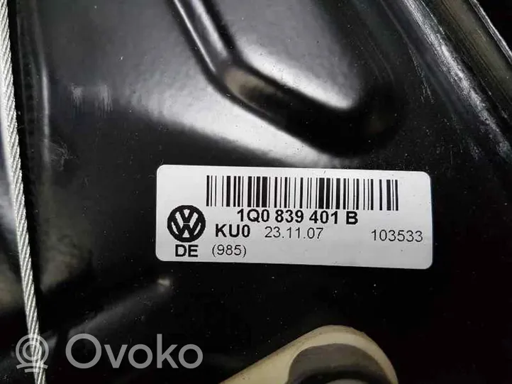 Volkswagen Eos Elektryczny podnośnik szyby drzwi tylnych 1Q0839401B