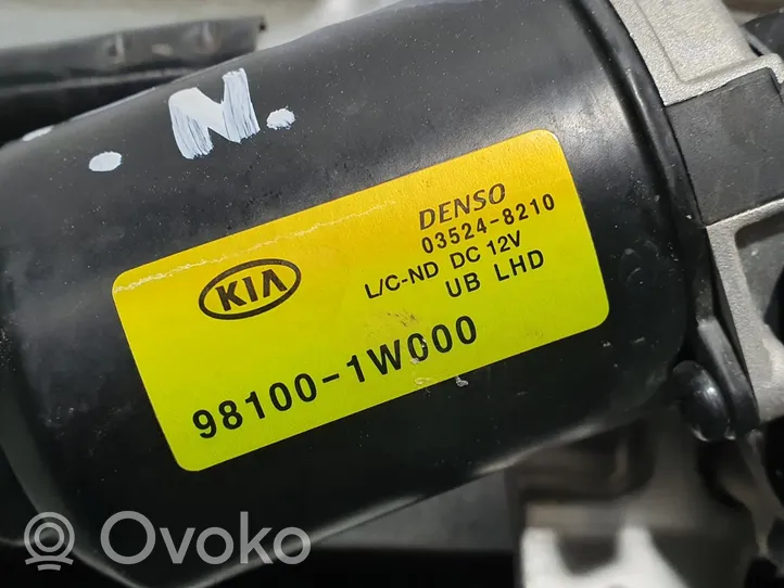 KIA Rio Mechanizm i silniczek wycieraczek szyby przedniej / czołowej 981001E000