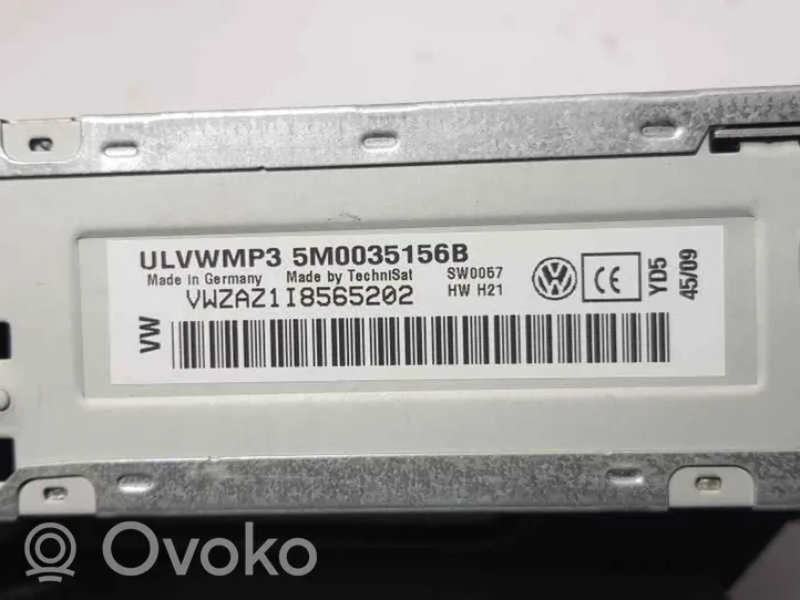 Volkswagen Polo Radio/CD/DVD/GPS-pääyksikkö 5M0035156B