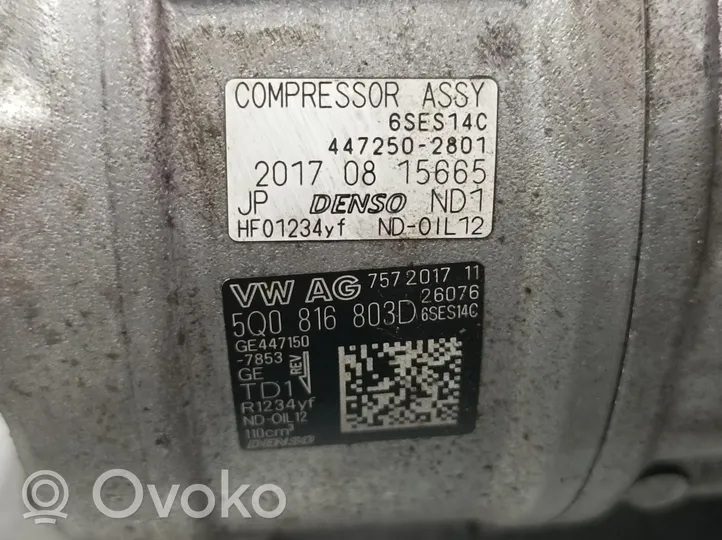 Seat Ateca Kompresor / Sprężarka klimatyzacji A/C 5Q0816803D