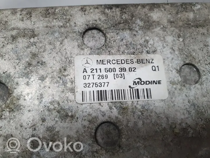 Mercedes-Benz E W211 Välijäähdyttimen jäähdytin A2115003902