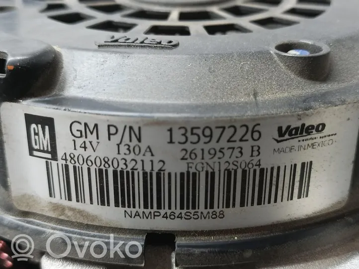 Opel Mokka X Generaattori/laturi 13597226