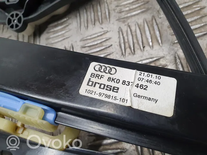 Audi A4 S4 B8 8K Etuoven sähkökäyttöinen ikkunan nostin 8K0837462