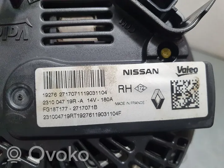 Nissan Qashqai Generaattori/laturi 231004719R