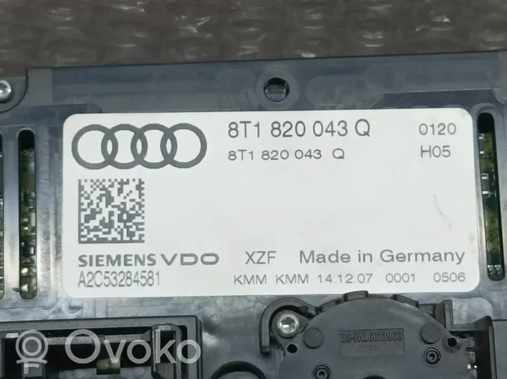Audi A4 S4 B8 8K Panel klimatyzacji 8T1820043Q
