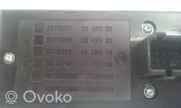 Volvo S40 Electric window control switch 30710787