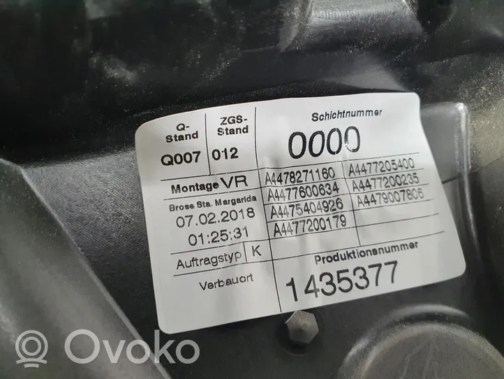 Mercedes-Benz Vito Viano W447 El. lango pakėlimo mechanizmas be varikliuko A4477200179