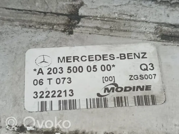 Mercedes-Benz CLK A209 C209 Intercooler radiator 