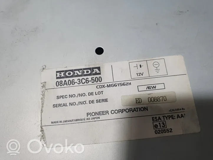 Honda Civic Zmieniarka płyt CD/DVD 08A063C6500