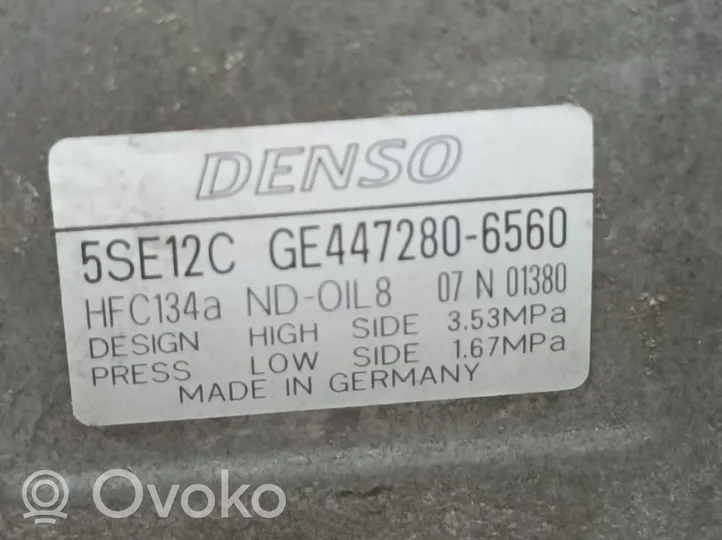 Toyota Avensis T270 Oro kondicionieriaus kompresorius (siurblys) 4472806560