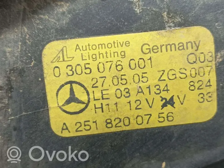 Mercedes-Benz B W245 Nebelscheinwerfer vorne A2518200756