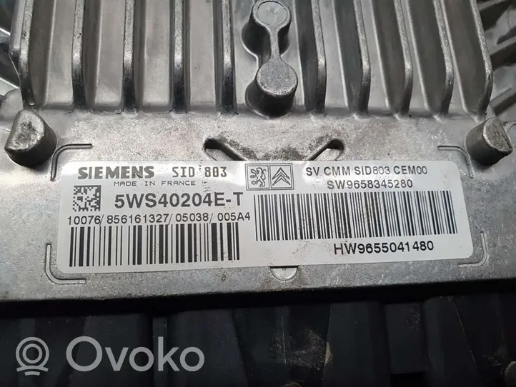 Peugeot 407 Sterownik / Moduł ECU 9658345280