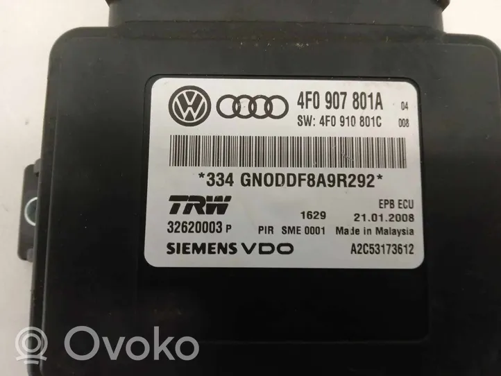 Audi A6 Allroad C6 Module de frein de stationnement 4F0907801A