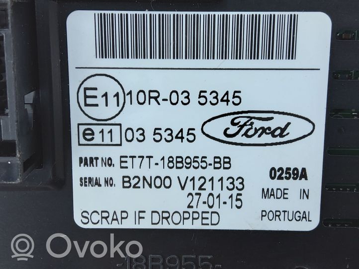 Ford Fiesta Monitor / wyświetlacz / ekran ET7T18B955BB