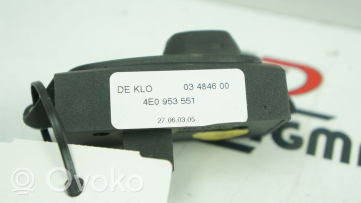 Audi A8 S8 D3 4E Interruttore di regolazione del volante 4E0953551