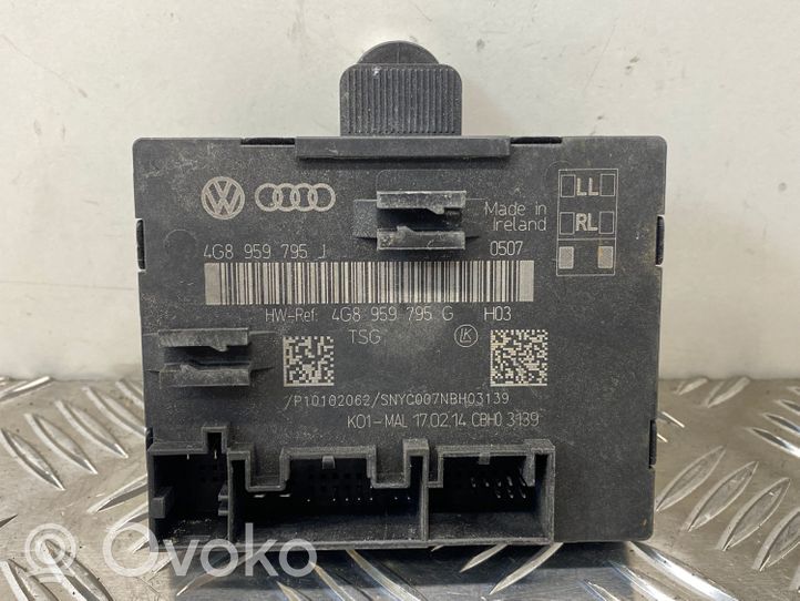 Audi RS7 C7 Unité de commande module de porte 4G8959795G