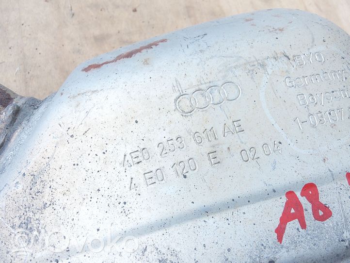 Audi A8 S8 D3 4E Silencieux / pot d’échappement 4E0253611AE