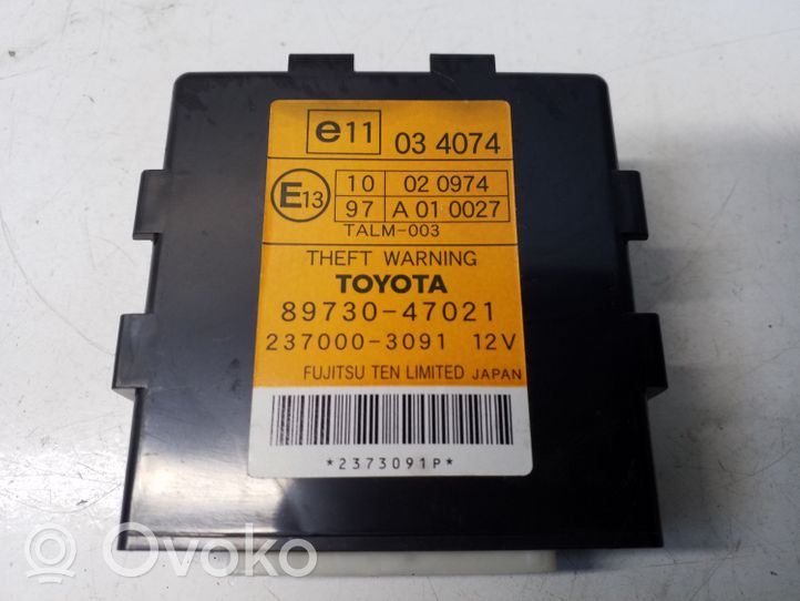 Toyota Prius (XW20) Hälytyksen ohjainlaite/moduuli 2370003091