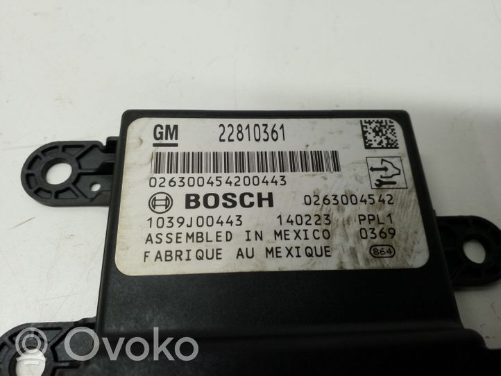 Opel Astra J Parking PDC control unit/module 0263004542