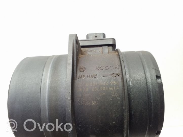 Volkswagen Jetta VI Mass air flow meter 0281002956