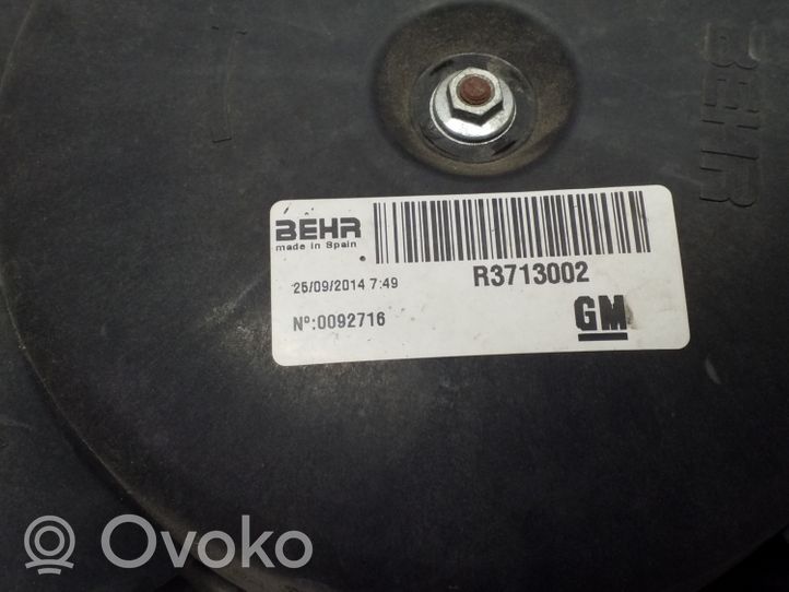 Opel Meriva B Osłona wentylatora chłodnicy 13356285