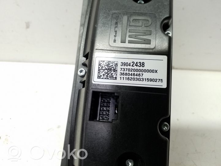 Opel Astra K Climate control unit 39042438