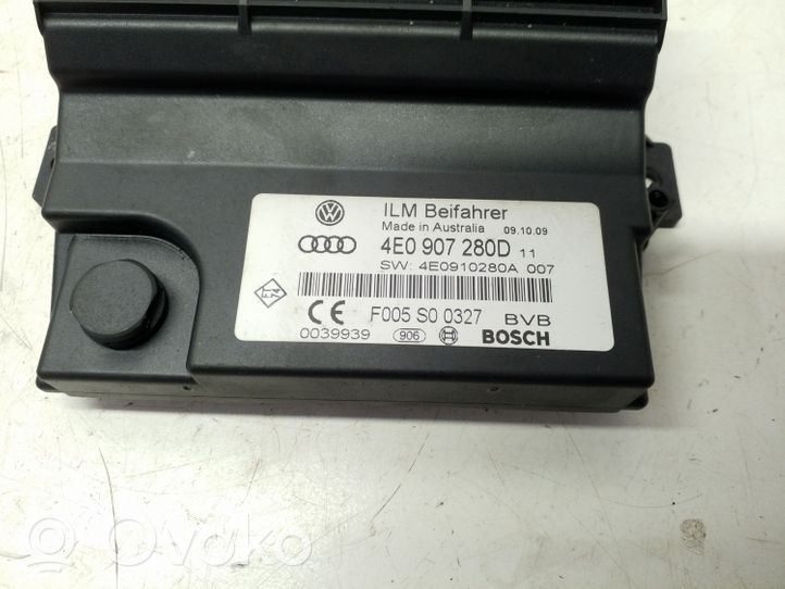 Audi A8 S8 D3 4E Unité de contrôle à bord d'alimentation 4E0907280D