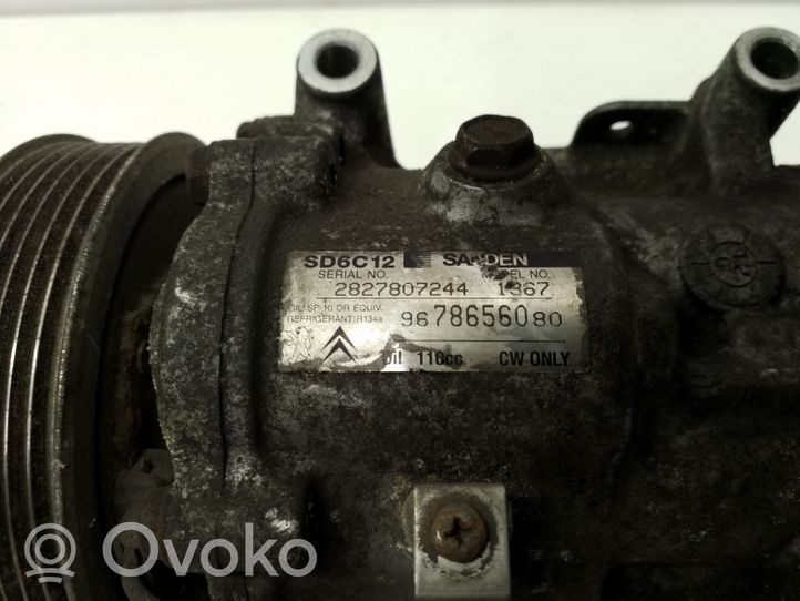 Citroen Berlingo Air conditioning (A/C) compressor (pump) 9678656080