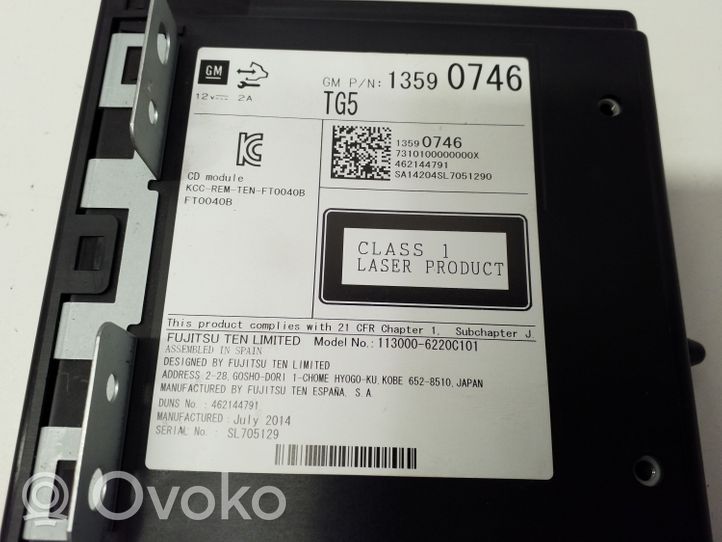 Opel Insignia A Navigation unit CD/DVD player 13590746