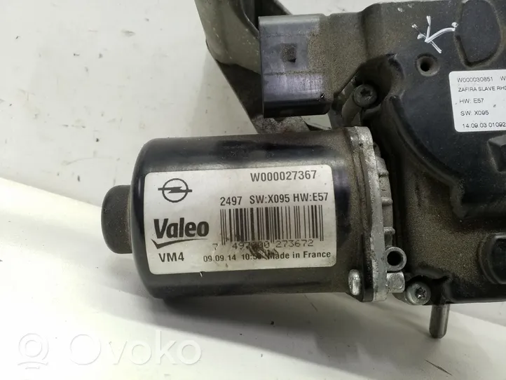 Opel Zafira C Moteur d'essuie-glace W000027367