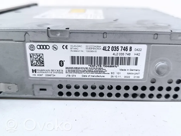 Audi Q7 4L Radio/CD/DVD/GPS-pääyksikkö 4L2035746B