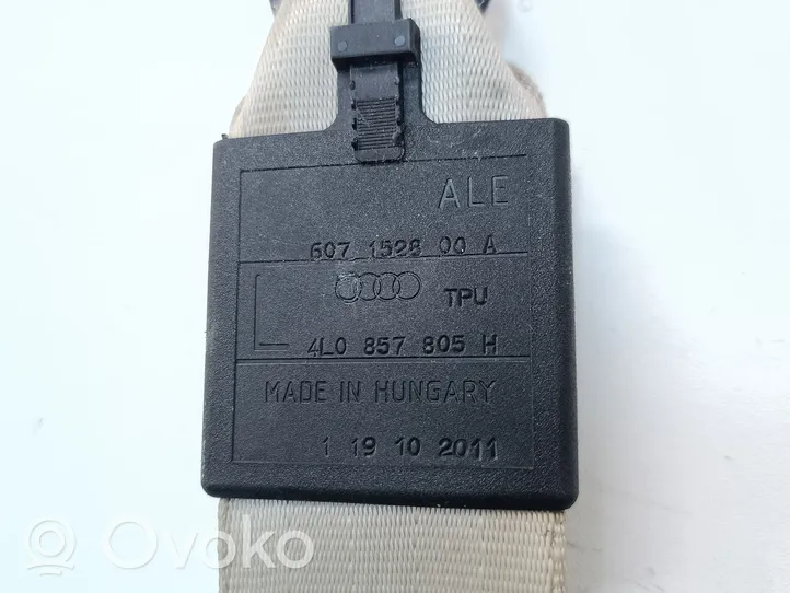 Audi Q7 4L Pas bezpieczeństwa fotela tylnego 4L0857805H