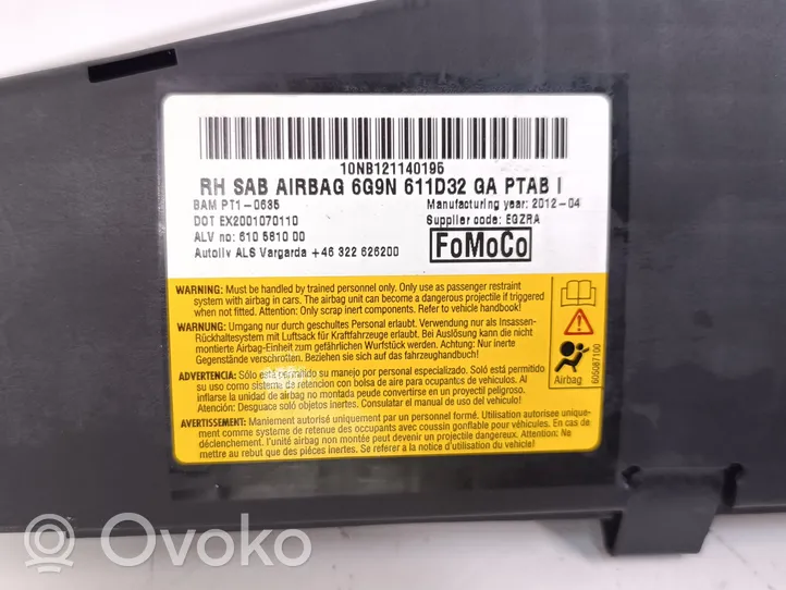 Land Rover Discovery 4 - LR4 Poduszka powietrzna Airbag fotela 6G9N611D32