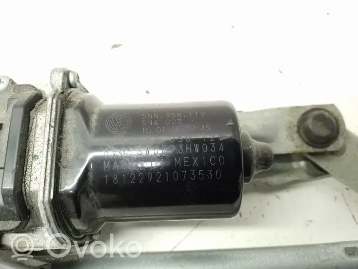 Volkswagen Tiguan Mechanizm i silniczek wycieraczek szyby przedniej / czołowej 5NN955023