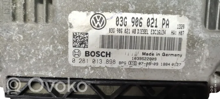 Seat Leon (1P) Sterownik / Moduł ECU 03G906021PA