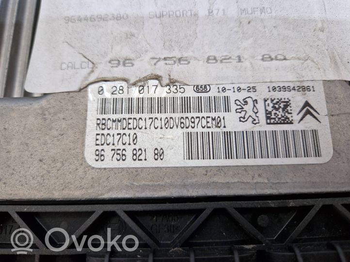 Citroen C4 II Komputer / Sterownik ECU i komplet kluczy 9675682180