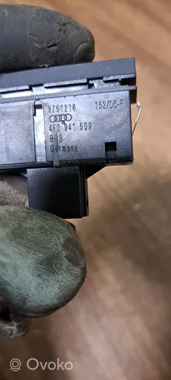 Audi A6 S6 C6 4F Botón interruptor de luz de peligro 4F0941509