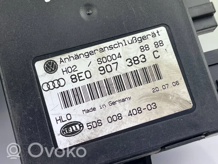 Audi A4 S4 B7 8E 8H Centralina/modulo rimorchio barra di traino 8E0907383C