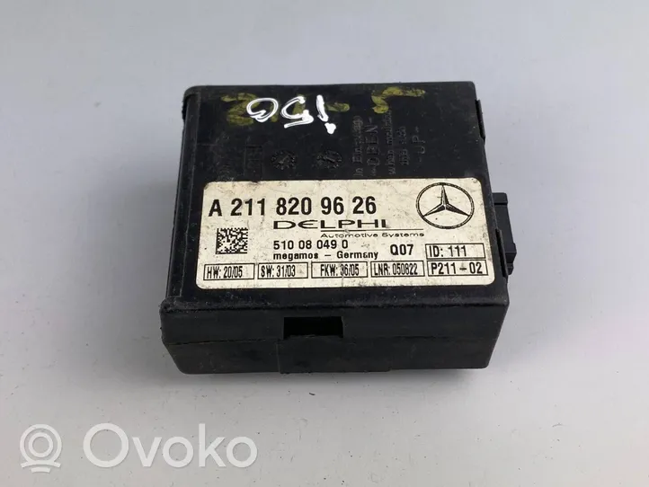 Mercedes-Benz E W212 Boîtier module alarme A2118209626