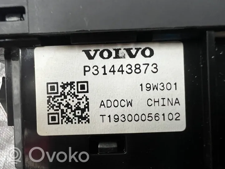 Volvo S60 Interrupteur d'ouverture de coffre 31443873