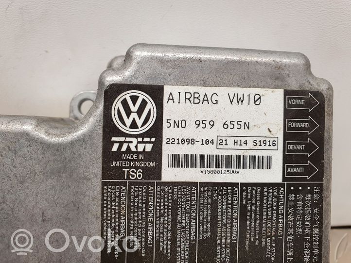 Volkswagen PASSAT B6 Turvatyynyn ohjainlaite/moduuli 5N0959655N