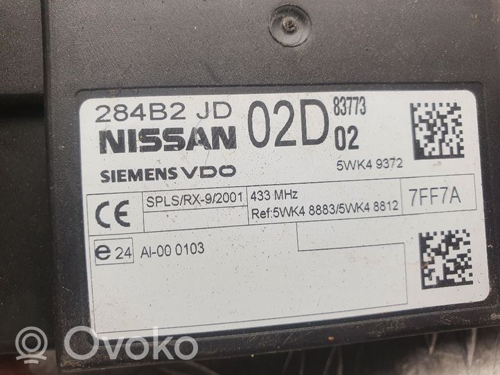 Nissan Qashqai+2 Moduł / Sterownik komfortu 284B2JD02D