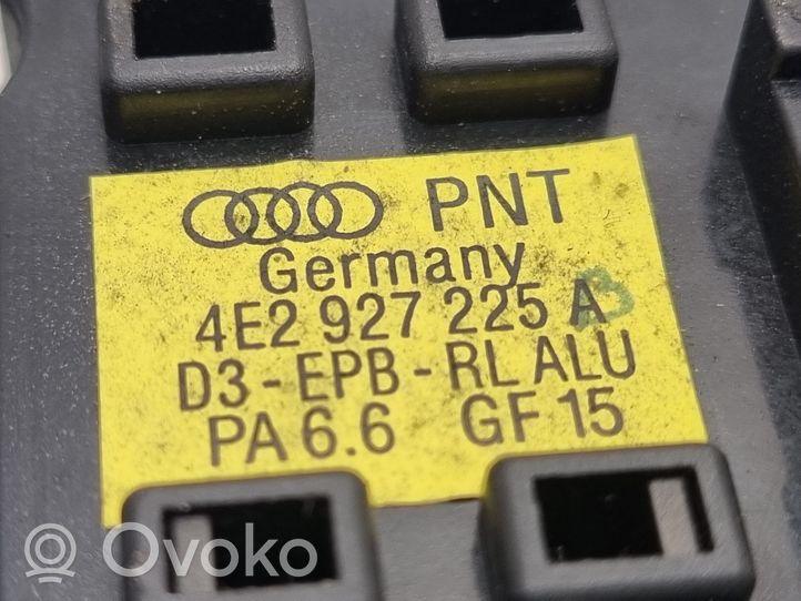 Audi A8 S8 D3 4E Poignée de desserrage du frein à main 4E2927225A