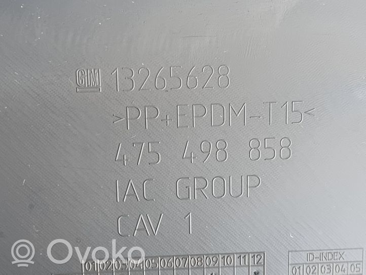 Opel Meriva B Poszycie / Tapicerka tylnej klapy bagażnika 13265628