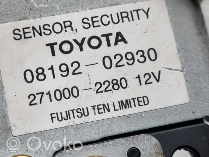 Toyota Land Cruiser (J100) Signalizacijos valdymo blokas 0819202930