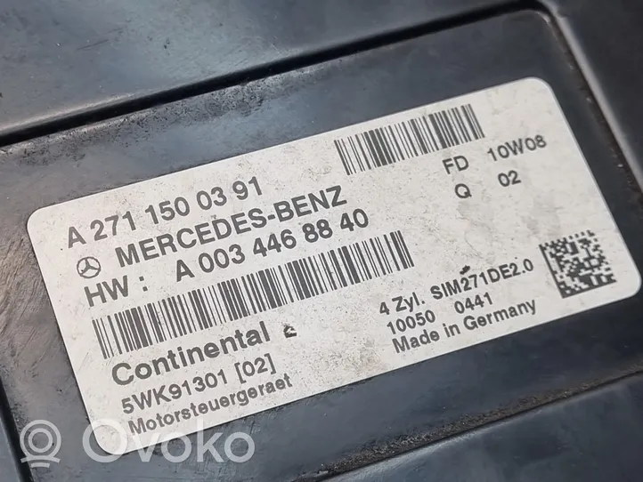 Mercedes-Benz C W204 Calculateur moteur ECU A2711500391